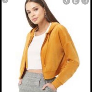 Forever 21 velvet hoodie jacket